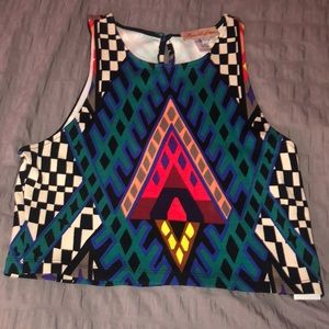 Mara Hoffman printed crop top! Size L